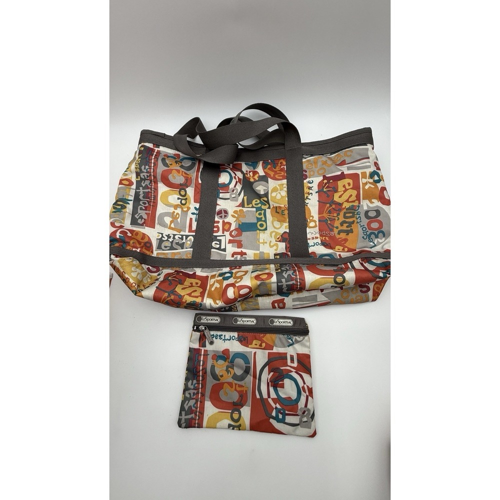 LeSportsac ZIP Tote Bag Large Woman Artist
